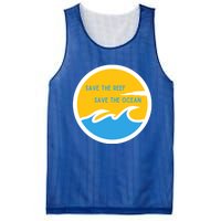 Save The Reef Save The Ocean Coral Gift Mesh Reversible Basketball Jersey Tank