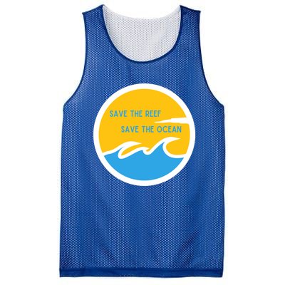 Save The Reef Save The Ocean Coral Gift Mesh Reversible Basketball Jersey Tank