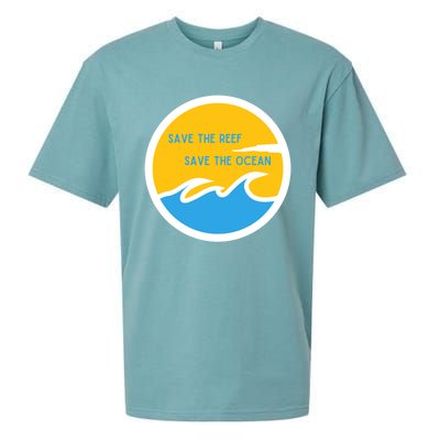 Save The Reef Save The Ocean Coral Gift Sueded Cloud Jersey T-Shirt