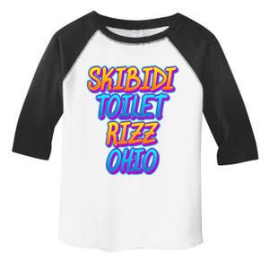 Skibid.I Toilet Rizz Ohio Funny Meme Toddler Fine Jersey T-Shirt