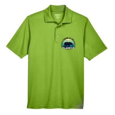 Save The Rhinos There Is No Planet B Earth Day Gift Men's Origin Performance Pique Polo