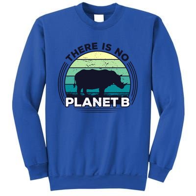 Save The Rhinos There Is No Planet B Earth Day Gift Sweatshirt