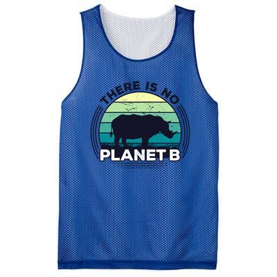 Save The Rhinos There Is No Planet B Earth Day Gift Mesh Reversible Basketball Jersey Tank