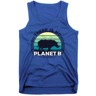 Save The Rhinos There Is No Planet B Earth Day Gift Tank Top