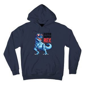 Sistersaurus T Rex Dinosaur Sister Saurus Family Matching Tall Hoodie