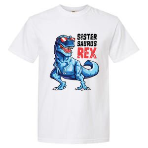 Sistersaurus T Rex Dinosaur Sister Saurus Family Matching Garment-Dyed Heavyweight T-Shirt