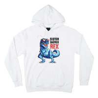 Sistersaurus T Rex Dinosaur Sister Saurus Family Matching Hoodie