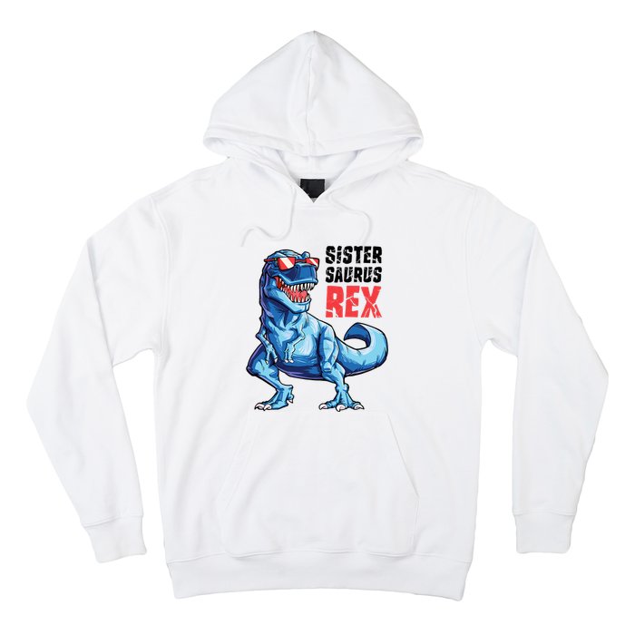 Sistersaurus T Rex Dinosaur Sister Saurus Family Matching Hoodie