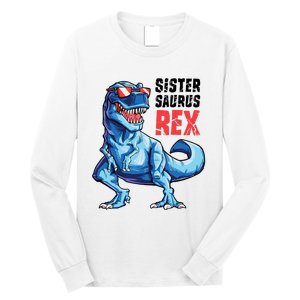 Sistersaurus T Rex Dinosaur Sister Saurus Family Matching Long Sleeve Shirt