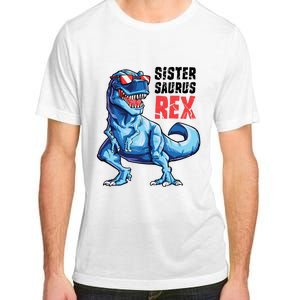 Sistersaurus T Rex Dinosaur Sister Saurus Family Matching Adult ChromaSoft Performance T-Shirt