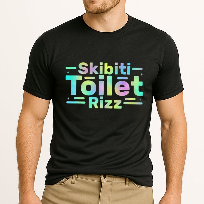 Skibiti Toilet Rizz Funny Meme Humor Sarcasm Brain Rot Cooling Performance Crew T-Shirt