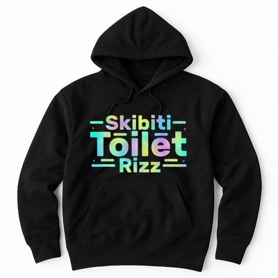 Skibiti Toilet Rizz Funny Meme Humor Sarcasm Brain Rot Hoodie