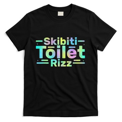 Skibiti Toilet Rizz Funny Meme Humor Sarcasm Brain Rot T-Shirt