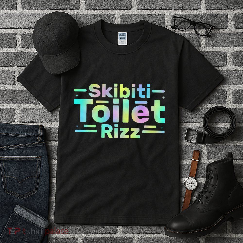 Skibiti Toilet Rizz Funny Meme Humor Sarcasm Brain Rot Tall T-Shirt