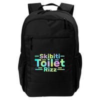 Skibiti Toilet Rizz Funny Meme Humor Sarcasm Brain Rot Backpack