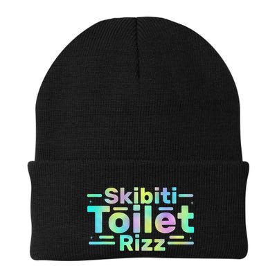 Skibiti Toilet Rizz Funny Meme Humor Sarcasm Brain Rot Beanie
