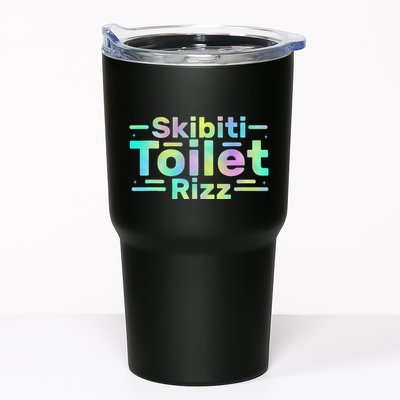 Skibiti Toilet Rizz Funny Meme Humor Sarcasm Brain Rot Tumbler