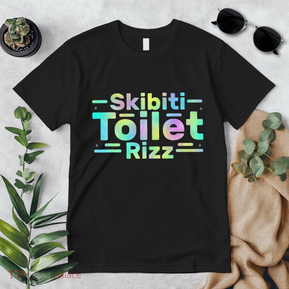 Skibiti Toilet Rizz Funny Meme Humor Sarcasm Brain Rot Premium T-Shirt
