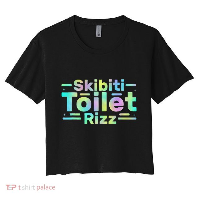 Skibiti Toilet Rizz Funny Meme Humor Sarcasm Brain Rot Crop Top
