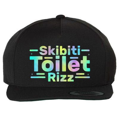 Skibiti Toilet Rizz Funny Meme Humor Sarcasm Brain Rot Wool Snapback Cap