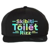 Skibiti Toilet Rizz Funny Meme Humor Sarcasm Brain Rot Wool Snapback Cap