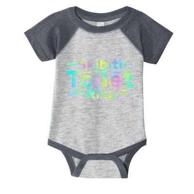 Skibiti Toilet Rizz Funny Meme Humor Sarcasm Brain Rot Infant Baby Jersey Bodysuit