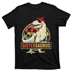 Sistersaurus T Rex Dinosaur Sister Saurus Family Matching T-Shirt