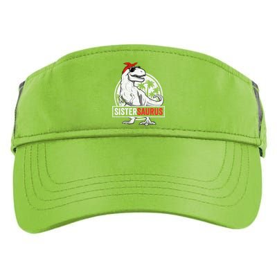 Sistersaurus T Rex Dinosaur Sister Saurus Family Matching Adult Drive Performance Visor