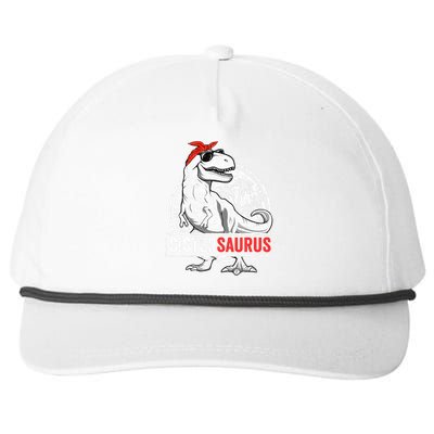 Sistersaurus T Rex Dinosaur Sister Saurus Family Matching Snapback Five-Panel Rope Hat