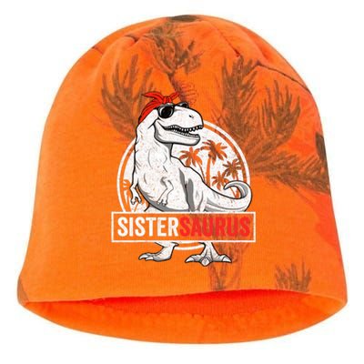 Sistersaurus T Rex Dinosaur Sister Saurus Family Matching Kati - Camo Knit Beanie