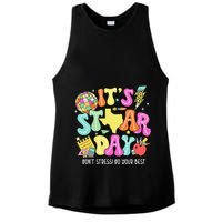 State Testing Retro ItS Staar Day DonT Stress Do Your Best Ladies PosiCharge Tri-Blend Wicking Tank