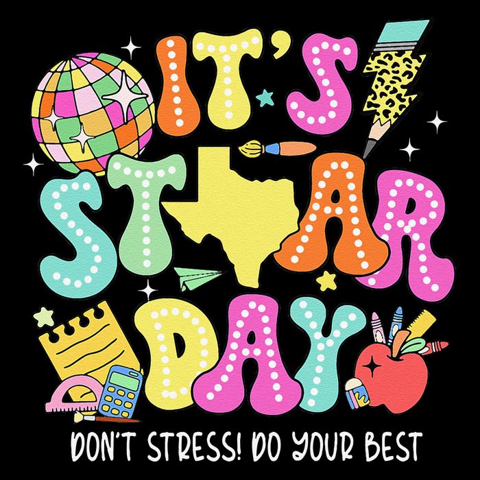 State Testing Retro ItS Staar Day DonT Stress Do Your Best Backpack