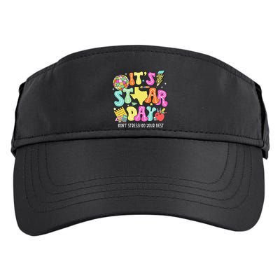 State Testing Retro ItS Staar Day DonT Stress Do Your Best Adult Drive Performance Visor