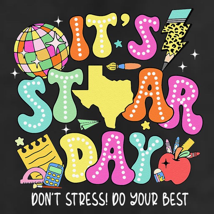State Testing Retro ItS Staar Day DonT Stress Do Your Best Adult Drive Performance Visor