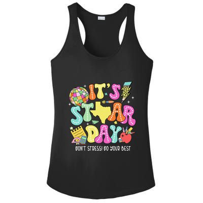State Testing Retro ItS Staar Day DonT Stress Do Your Best Ladies PosiCharge Competitor Racerback Tank