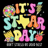State Testing Retro ItS Staar Day DonT Stress Do Your Best Wool Snapback Cap
