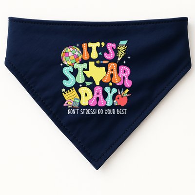 State Testing Retro ItS Staar Day DonT Stress Do Your Best USA-Made Doggie Bandana