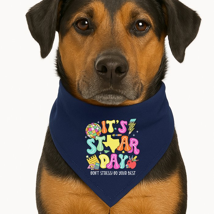 State Testing Retro ItS Staar Day DonT Stress Do Your Best USA-Made Doggie Bandana