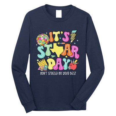 State Testing Retro ItS Staar Day DonT Stress Do Your Best Long Sleeve Shirt