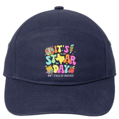 State Testing Retro ItS Staar Day DonT Stress Do Your Best 7-Panel Snapback Hat