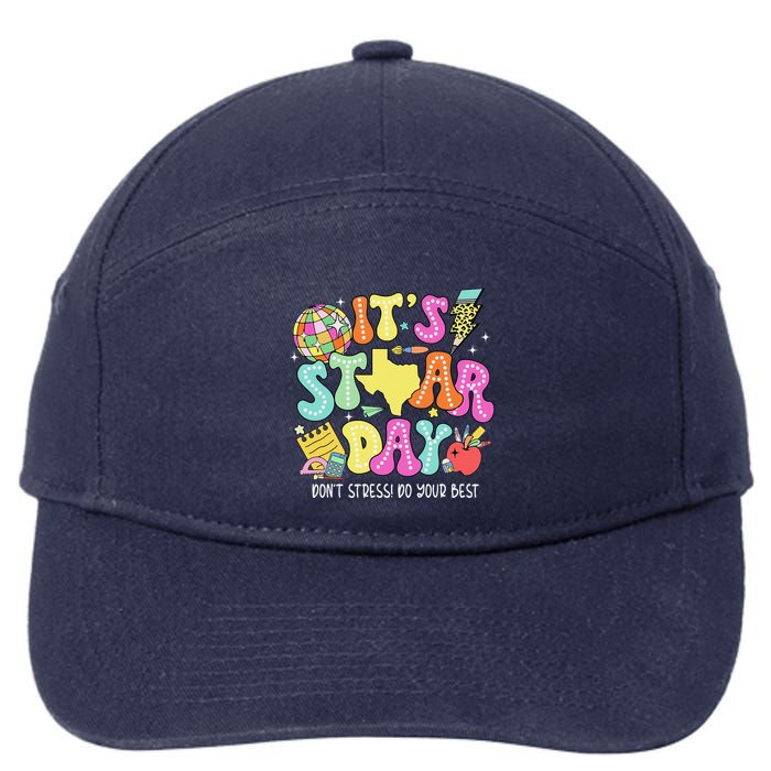 State Testing Retro ItS Staar Day DonT Stress Do Your Best 7-Panel Snapback Hat
