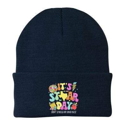 State Testing Retro ItS Staar Day DonT Stress Do Your Best Beanie