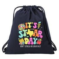 State Testing Retro ItS Staar Day DonT Stress Do Your Best Drawstring Bag