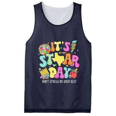 State Testing Retro ItS Staar Day DonT Stress Do Your Best Mesh Reversible Basketball Jersey Tank