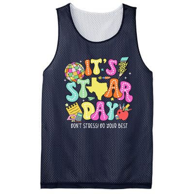 State Testing Retro ItS Staar Day DonT Stress Do Your Best Mesh Reversible Basketball Jersey Tank