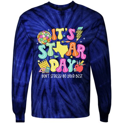State Testing Retro ItS Staar Day DonT Stress Do Your Best Tie-Dye Long Sleeve Shirt