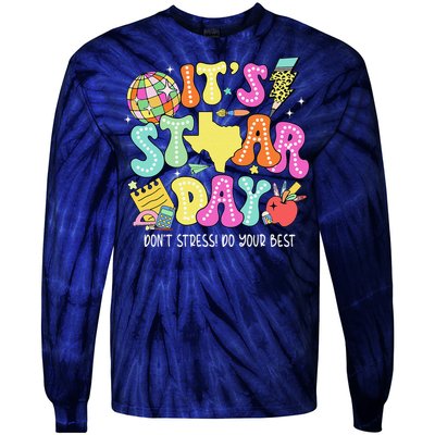 State Testing Retro ItS Staar Day DonT Stress Do Your Best Tie-Dye Long Sleeve Shirt