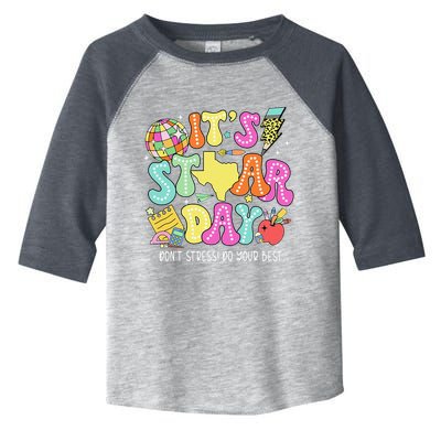 State Testing Retro ItS Staar Day DonT Stress Do Your Best Toddler Fine Jersey T-Shirt