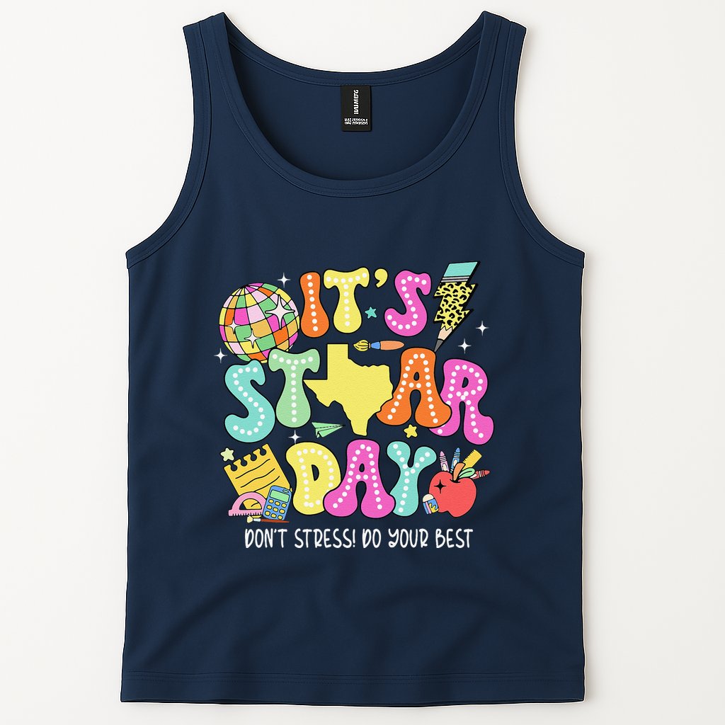 State Testing Retro ItS Staar Day DonT Stress Do Your Best Tank Top