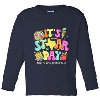 State Testing Retro ItS Staar Day DonT Stress Do Your Best Toddler Long Sleeve Shirt
